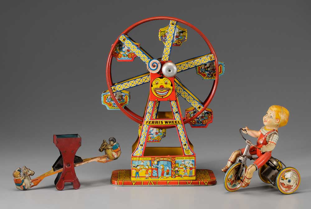 Appraisal: Chein and Unique Art Toys Chein wind-up Ferris wheel -