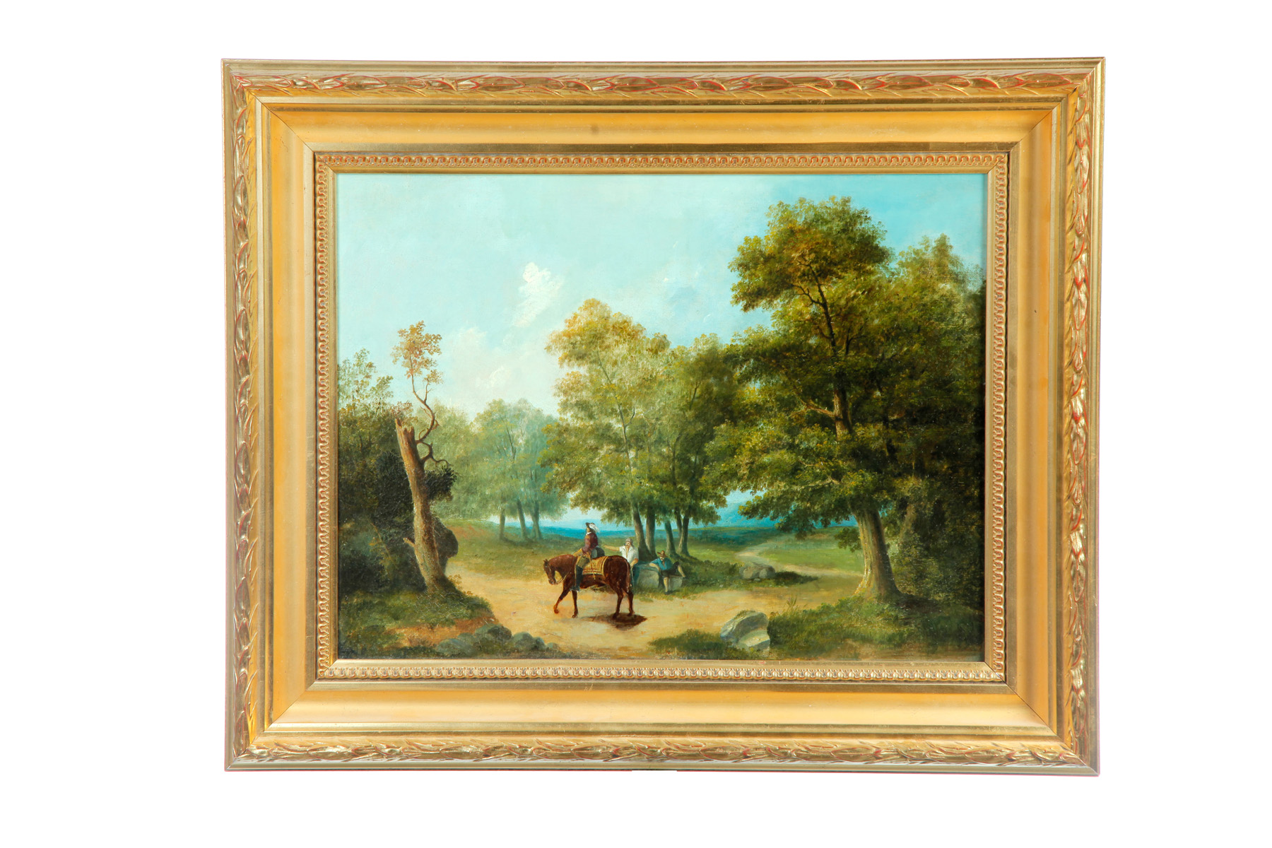 Appraisal: LANDSCAPE CONTINENTAL SCHOOL TH CENTURY Oil on canvas unsigned Two