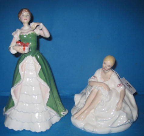 Appraisal: Royal Doulton Figures Merry Christmas HN and Joanne HN