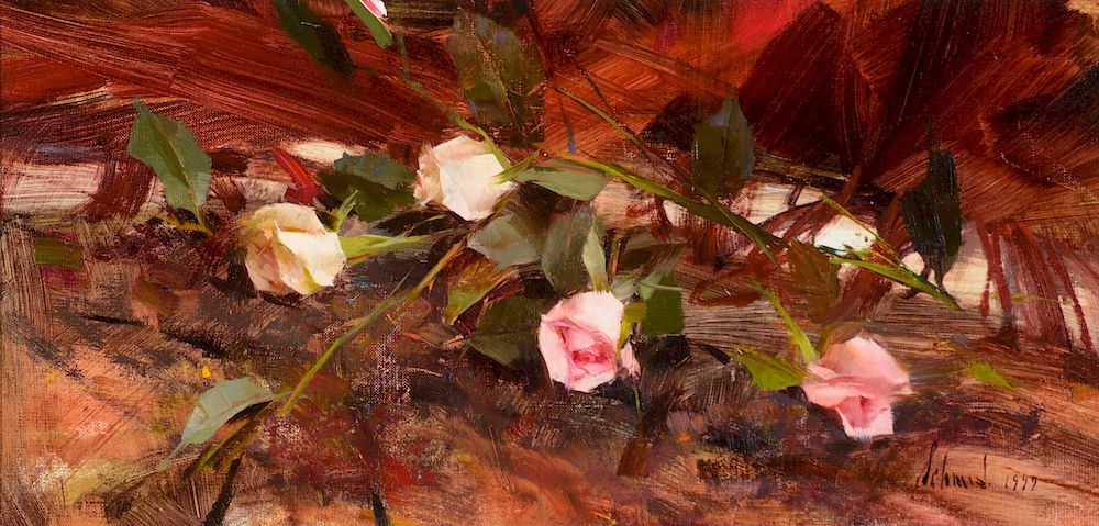 Appraisal: Richard Schmid b Tea Roses Exclusive on Bidsquare Richard Schmid