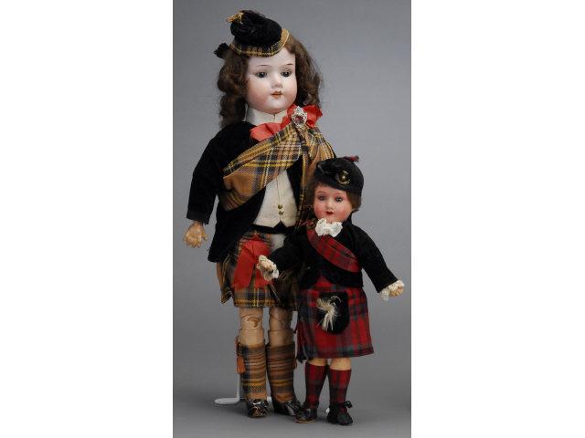 Appraisal: Pair of Armand Marseille Scottish Boys Germany ca the first