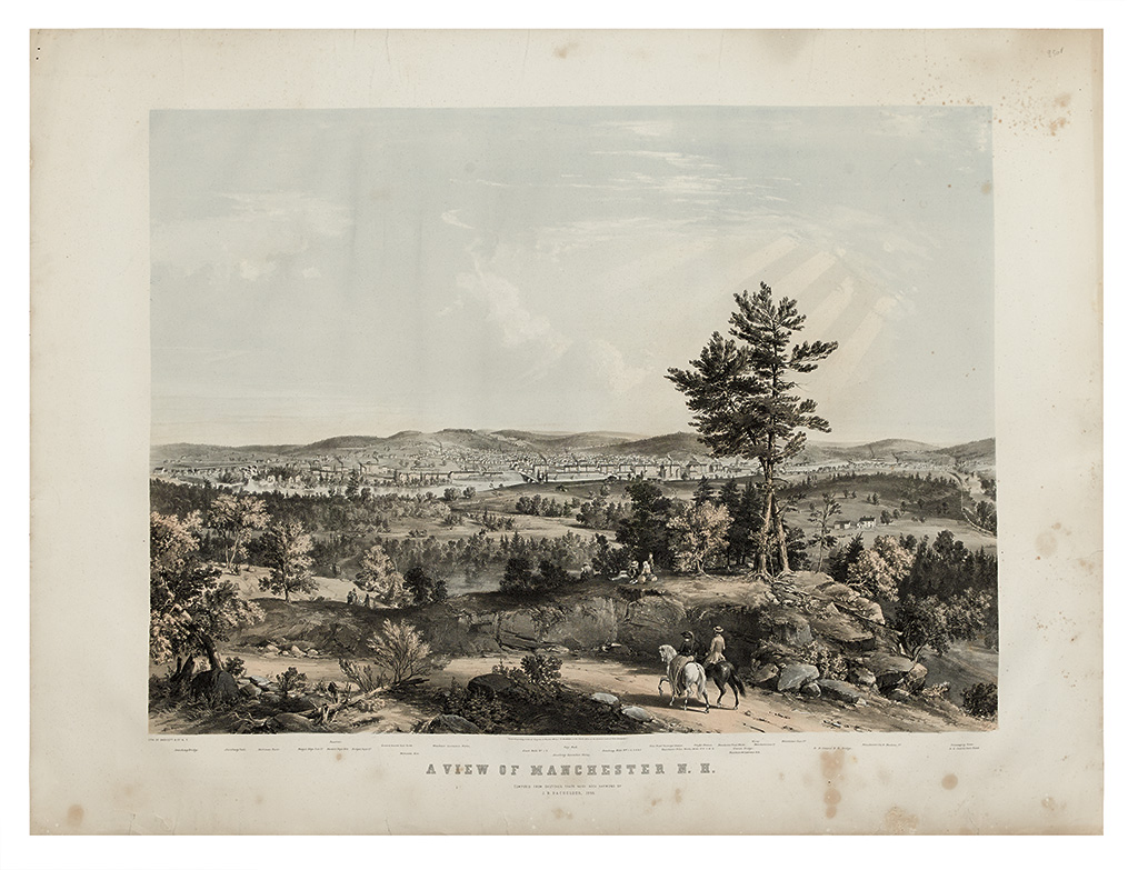 Appraisal: BACHELDER J B A View of Manchester N H Large