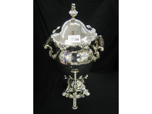 Appraisal: Victorian Silverplate Hot Water Urn