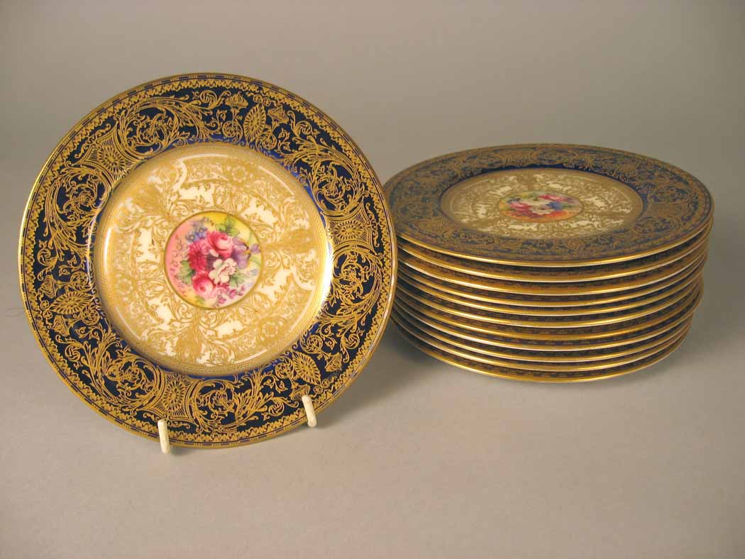 Appraisal: Set of twelve Royal Worcester side plates early th century