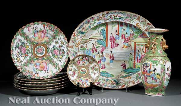 Appraisal: A Group of Canton Famille Rose Porcelain th to early