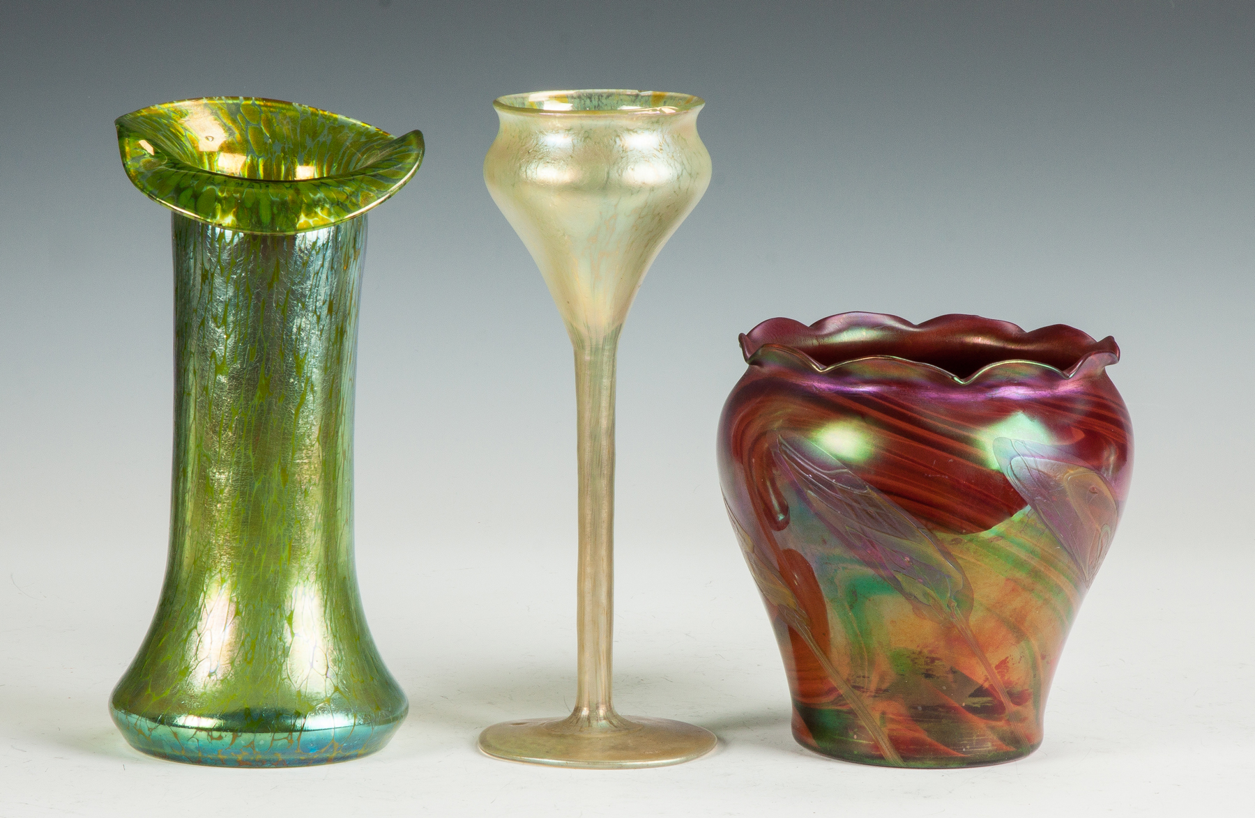 Appraisal: Loetz Rindskopf Vases Early th cent