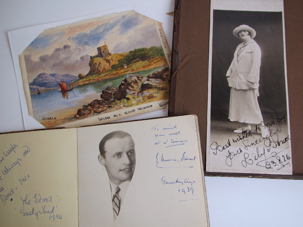 Appraisal: An autograph album to include Jack Anthony Cathie Haigh Denny