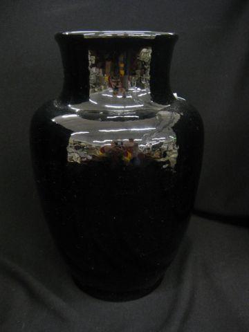 Appraisal: Roseville Rosecraft Art Pottery Vase mirror black glaze tall seldom