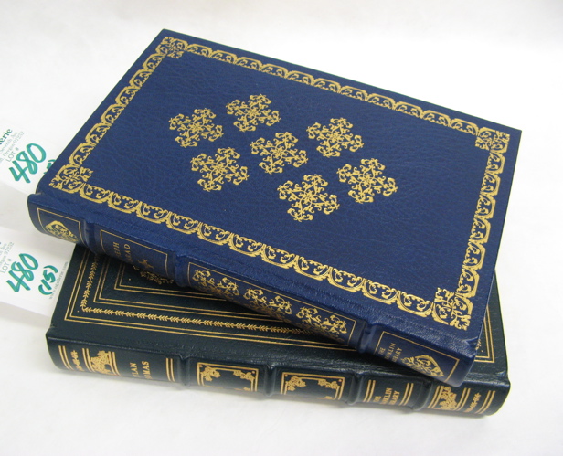 Appraisal: FIFTEEN LEATHER BOUND BOOKS each with gilt stamped covers and