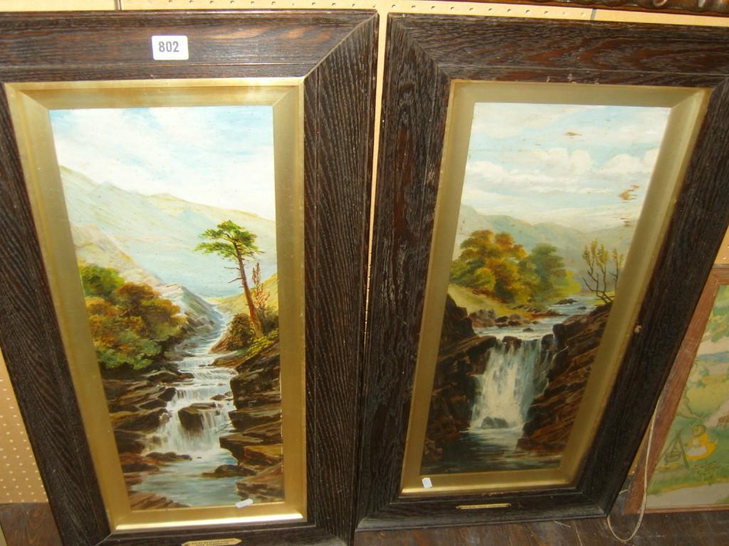 Appraisal: A pair of early th century oil paintings on board