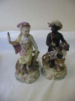 Appraisal: A PAIR OF SAMSON ALLEGORICAL FIGURES Asia and Africa Asia