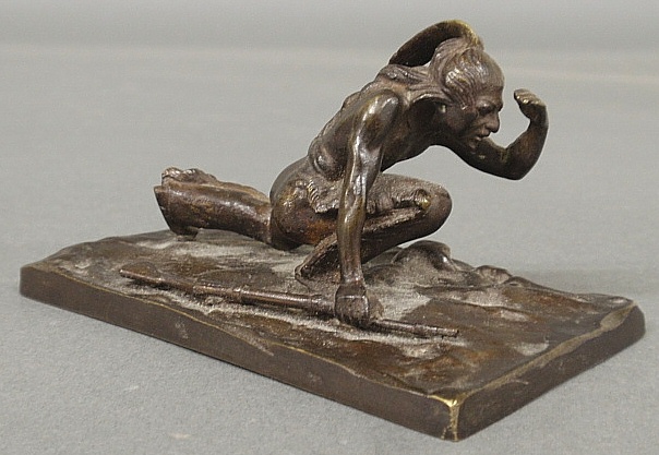 Appraisal: - Kauba Carl Austria UK - bronze of an Indian