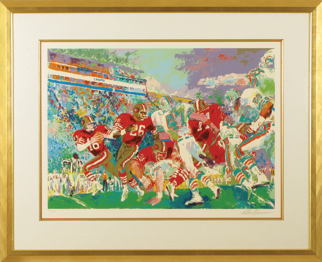 Appraisal: LEROY NEIMAN ORIGINAL SERIGRAPH American born titled Post Season Football