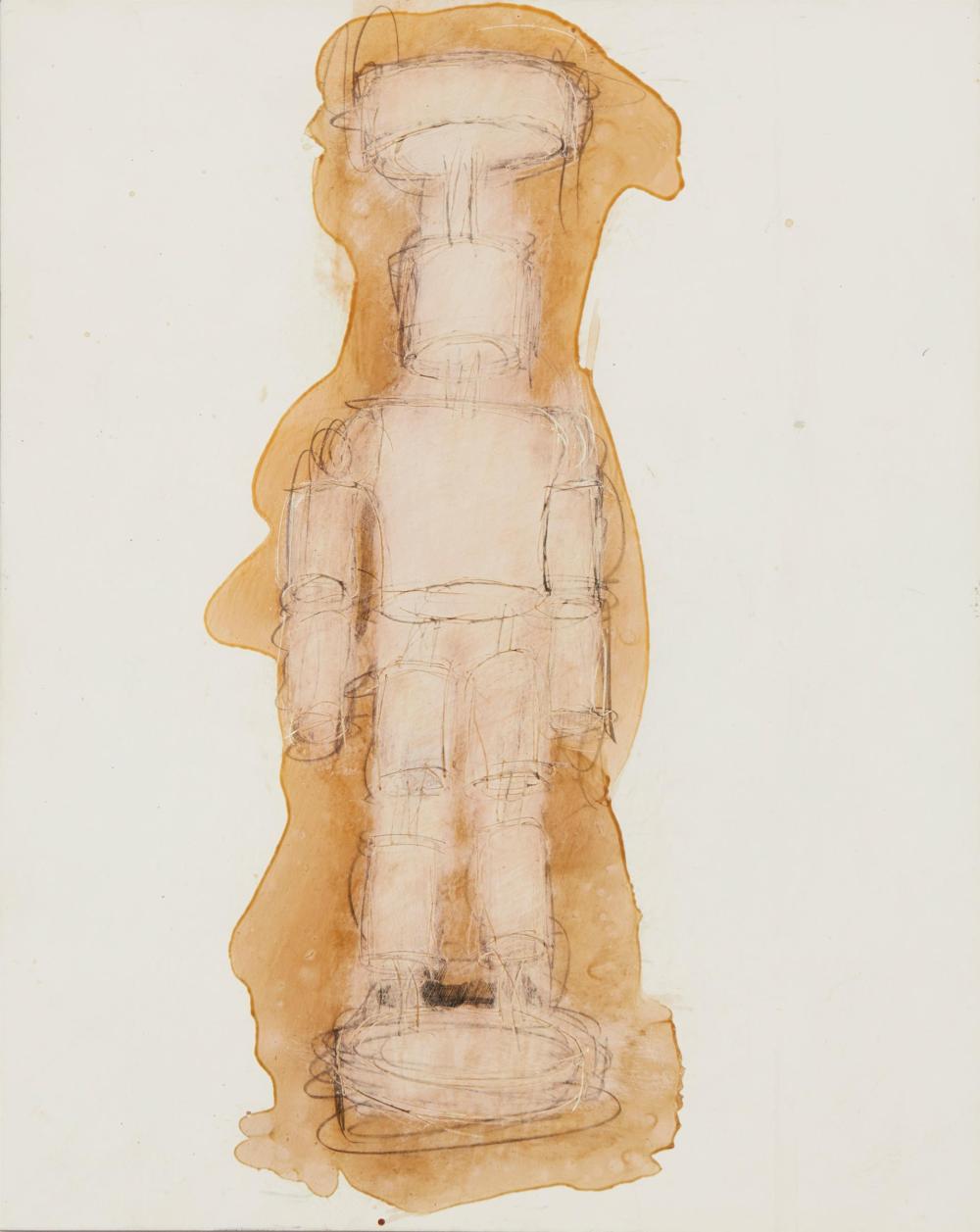 Appraisal: Tom Otterness b American Suspended Figure Pencil and ink on