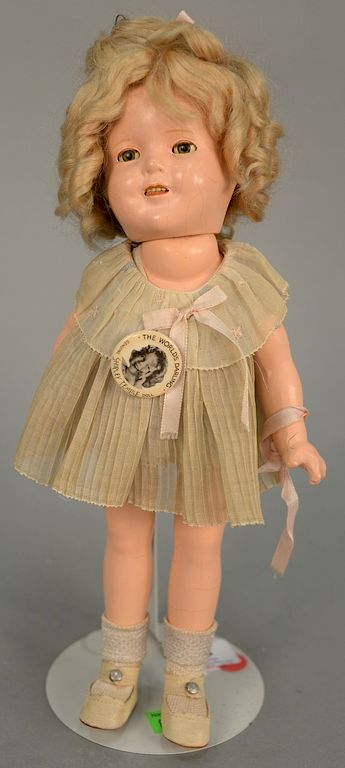 Appraisal: Ideal Shirley Temple composition doll with original dress hairline cracks