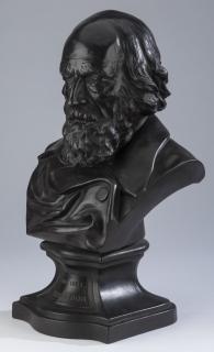 Appraisal: th c Wedgwood basalt bust of Tennyson h Wedgwood black