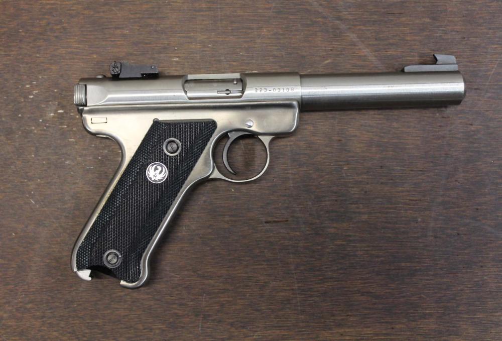 Appraisal: RUGER MARK II TARGET SEMI AUTOMATIC PISTOL lr caliber heavy