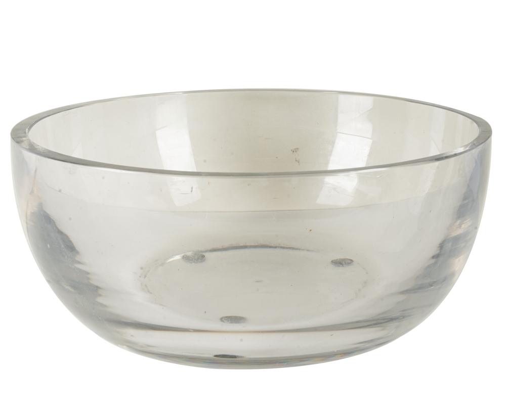 Appraisal: VAL ST LAMBERT GLASS PUNCH BOWLetched signature to underside Condition