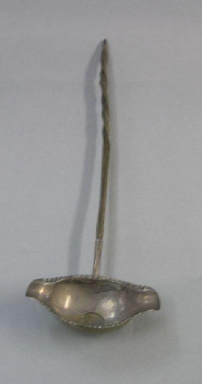 Appraisal: A late George III toddy ladle silver bowl with twin