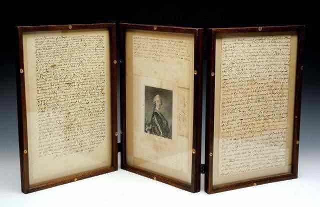 Appraisal: MANUSCRIPT LETTERS handwritten letters from Charles Edward Stuart to his