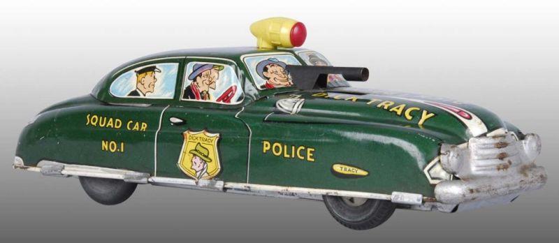 Appraisal: Lot of Marx Dick Tracy Police Squad Car Toys Description