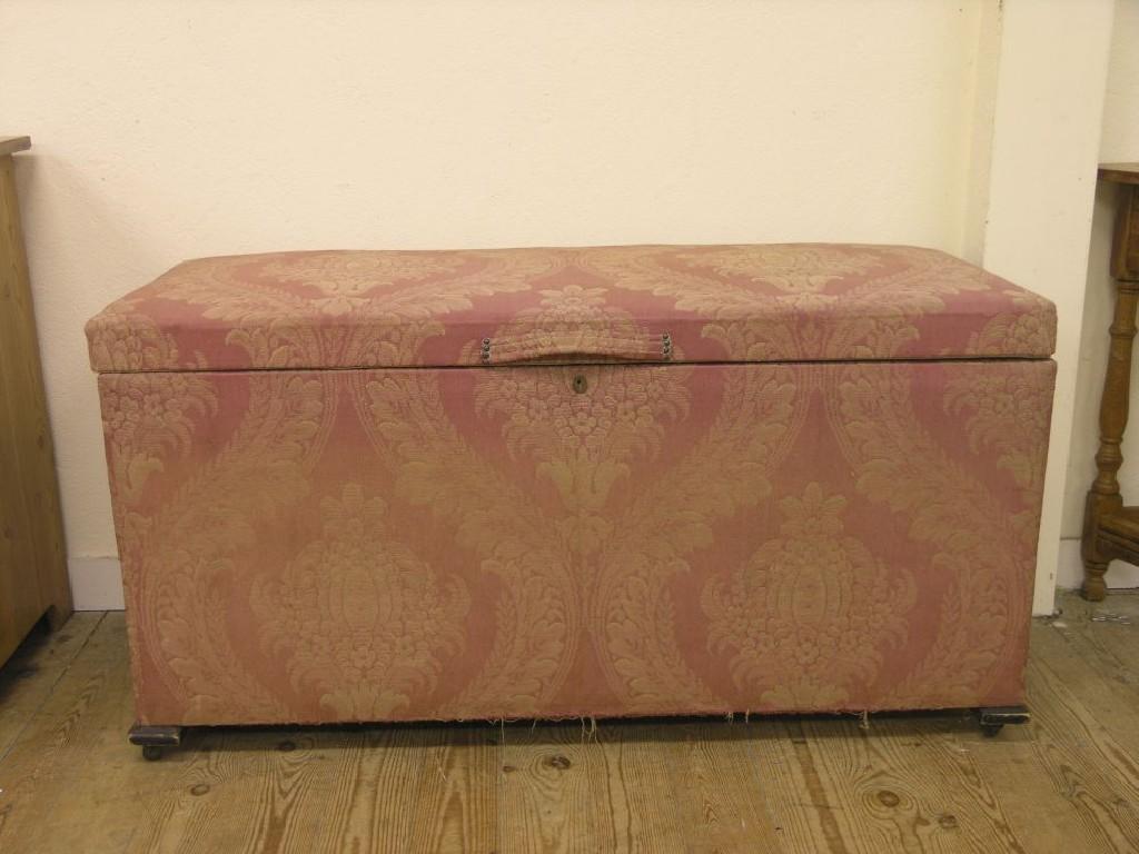 Appraisal: An early th century upholstered ottoman