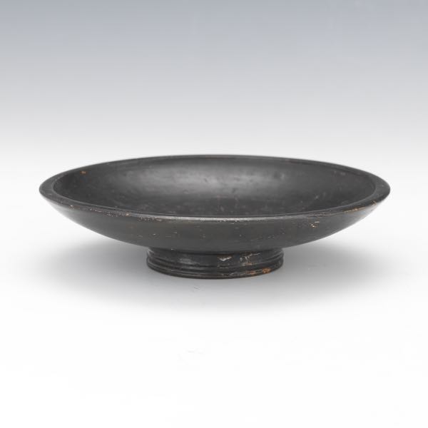 Appraisal: GREEK APULIAN TERRACOTTA DISH x Greek Apulian Terracotta Dish Black