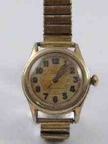 Appraisal: A mid size gold plated Rolex '' Victory '' wrist