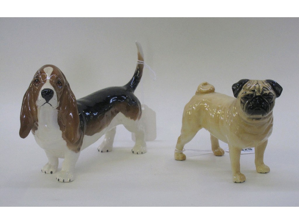 Appraisal: Beswick figure of a pug 'Cutmil Cutie - large' no