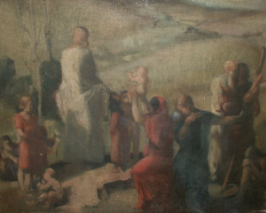 Appraisal: Leslie George Hurry - - Biblical study oil on canvas