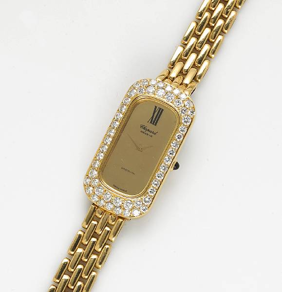 Appraisal: A Chopard lady's diamond and eighteen karat gold wristwatch with