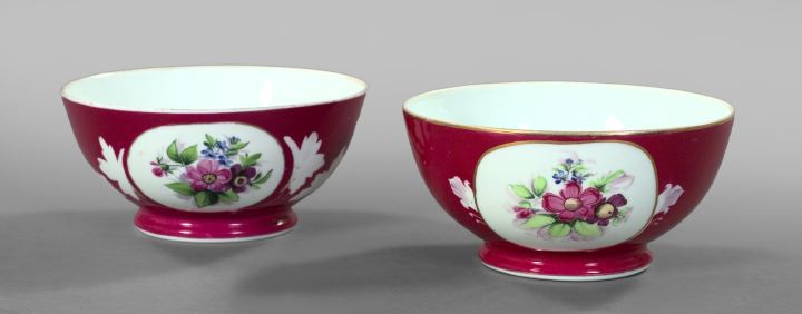 Appraisal: Good Pair of Alexander II Porcelain Bowls third quarter th