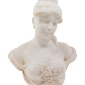 Appraisal: A Piazza Italian th Century Bust of a Lady carved