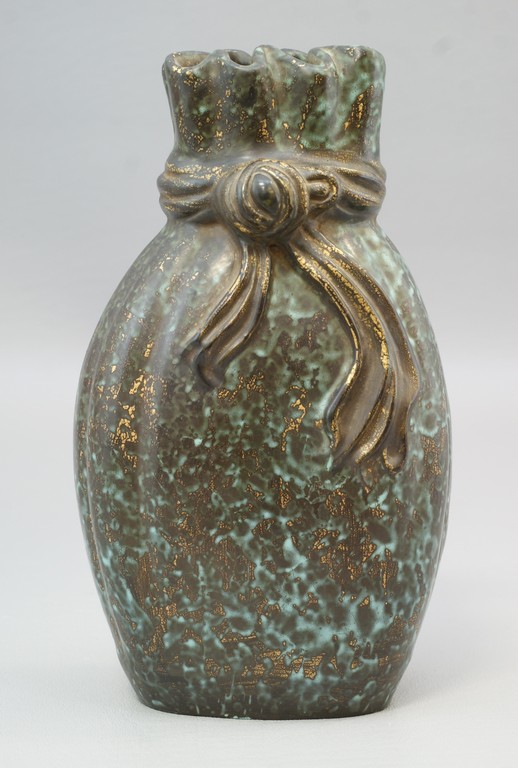 Appraisal: Unusual Chinese Porcelain speckled and gilt glazed vase in the