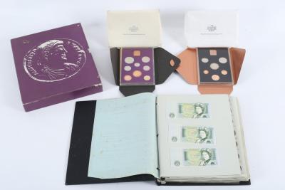 Appraisal: A Collecta coin album containing mainly th Century coins two