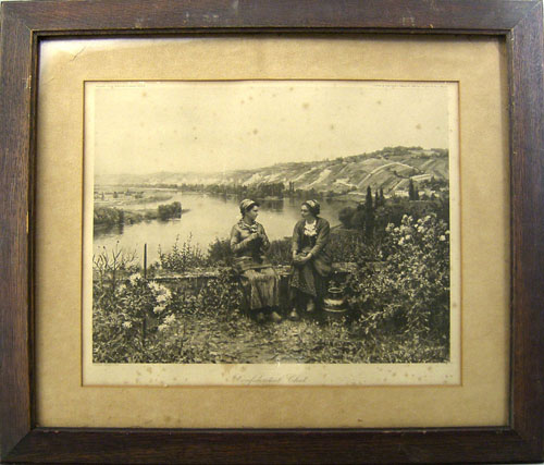 Appraisal: Ridgway Knight print x together with a printed coastal scene