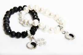 Appraisal: One Thomas Sabo black obsidian bracelet and one Thomas Sabo