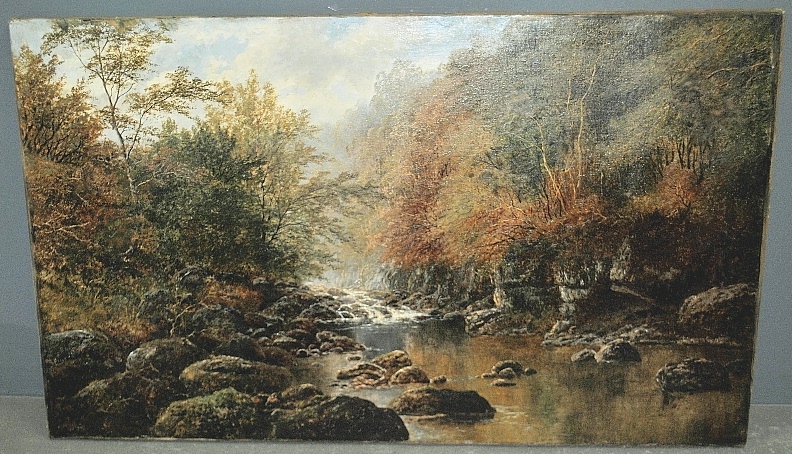 Appraisal: - Mellor William United Kingdom - large unframed oil on