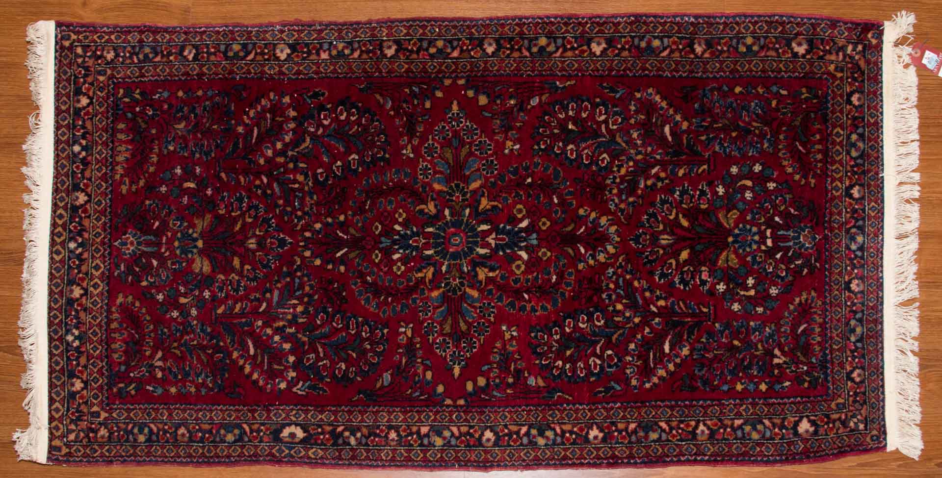 Appraisal: Antique Persian Sarouk rug approx x Iran circa Condition Replaced