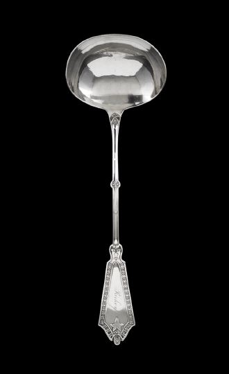 Appraisal: St Louis-Retailed Sterling Silver Rosette -Pattern Ladle fourth quarter th