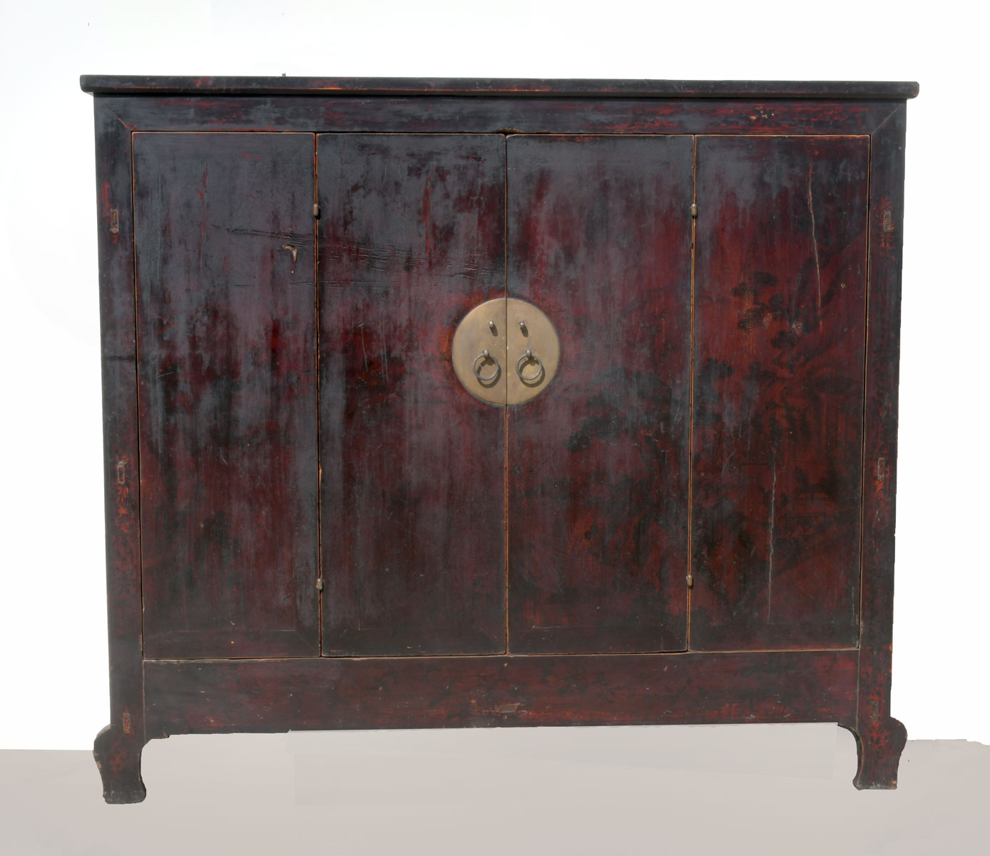 Appraisal: LARGE TH CENTURY CHINESE CABINET Large Chinese door cabinet having