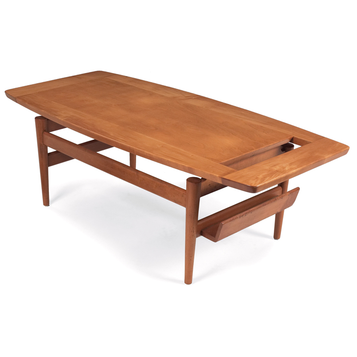 Appraisal: Jens Risom coffee table by Jens Risom Design Inc birch