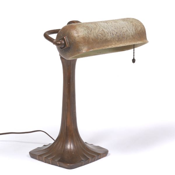 Appraisal: HANDEL DESK LAMP x An Arts Crafts desk lamp by