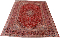 Appraisal: An Antique Kashan Carpet Classic Kashan design with all the