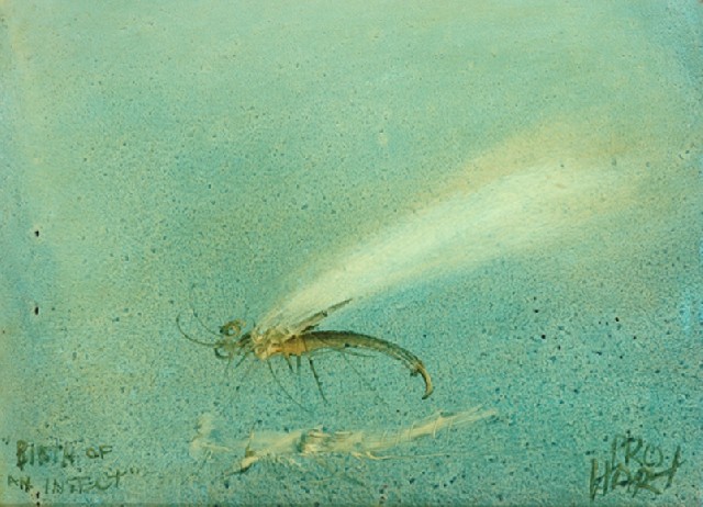 Appraisal: Pro Hart - Birth of an Insect oil on board