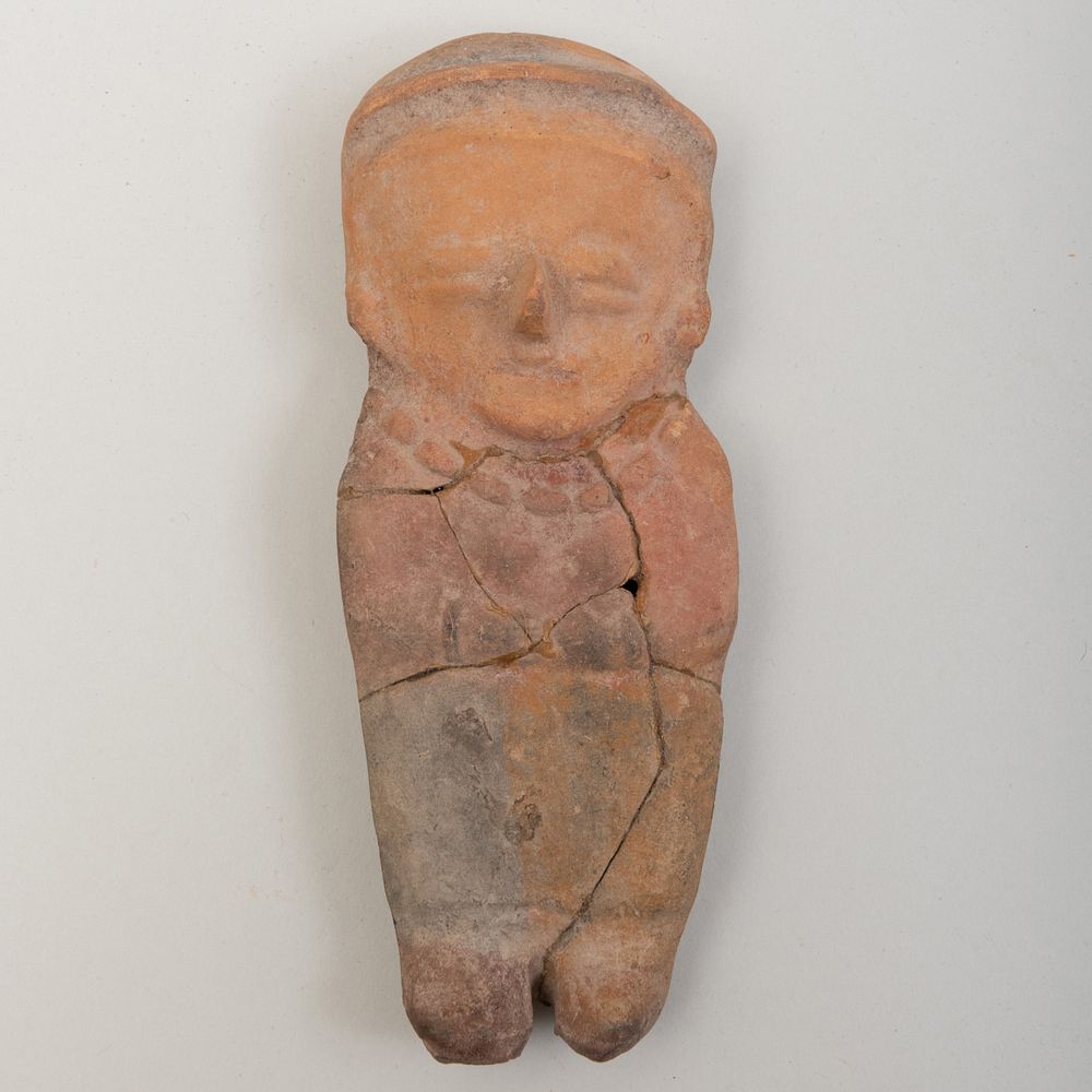 Appraisal: Pre-Columbian Pottery Tomb Figure x x in Condition Old repairs