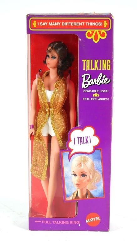 Appraisal: MATTEL TALKING BARBIE W BOXStock No talking Barbie with bendable