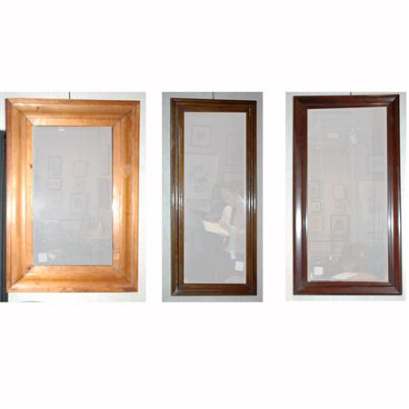 Appraisal: Group of Three Wood Framed Mirrors Estimate -