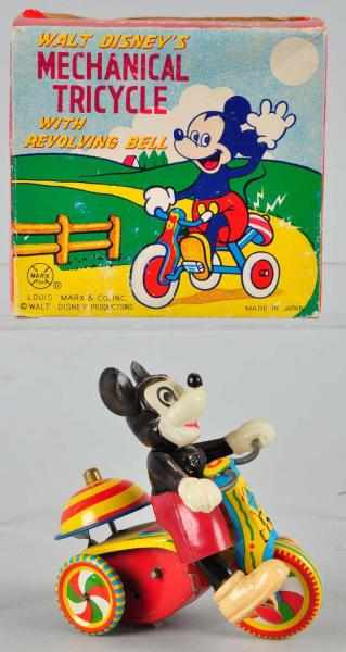 Appraisal: Marx Disney Mickey Mouse on Tricycle Toy Description American Working