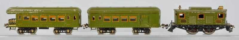 Appraisal: Ives Standard Gauge Passenger Train Set Description American Pre-war Includes